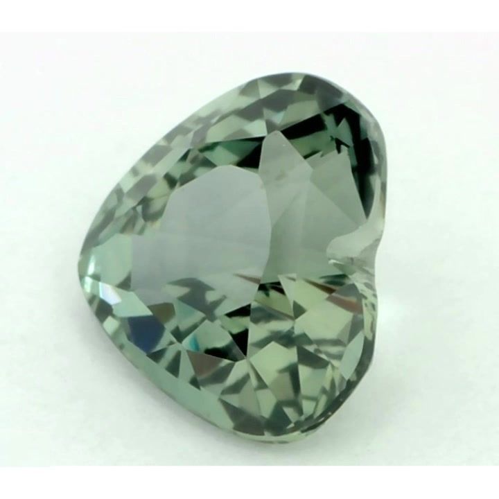 Szafir 1,28 ct, zielony, szlif serce