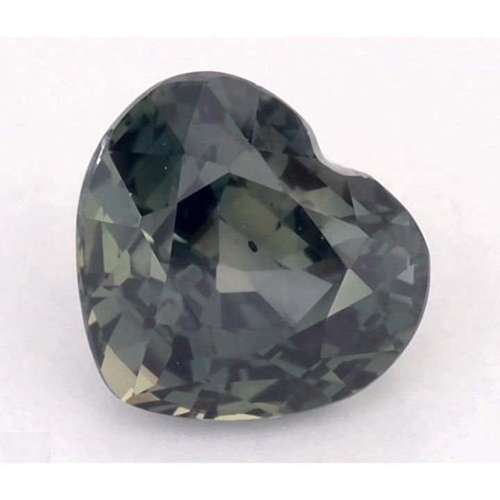 Szafir 1,77 ct, zielony, szlif serce