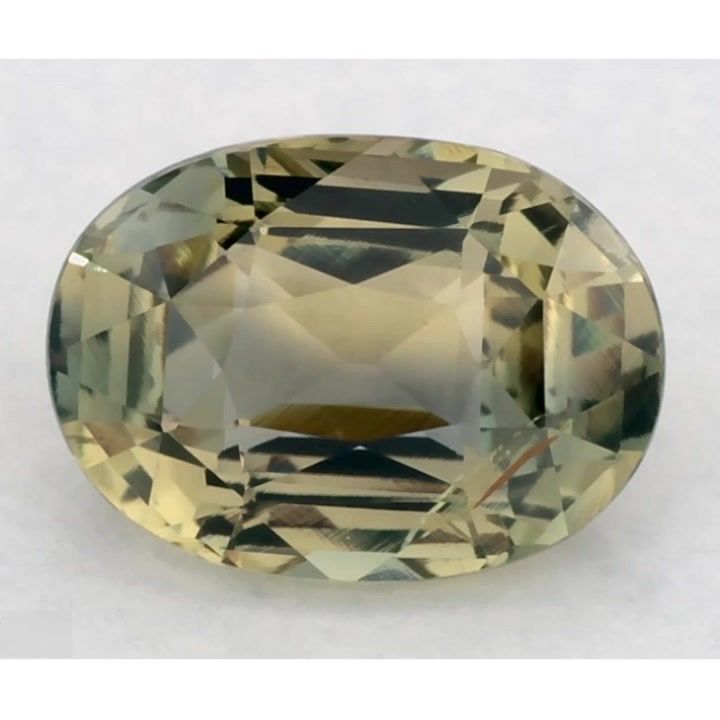 Szafir 1,40 ct, zielony, szlif owalny
