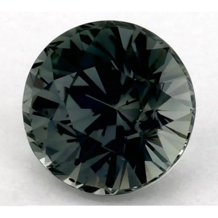 Szafir 1,18 ct, zielony, szlif okrągły