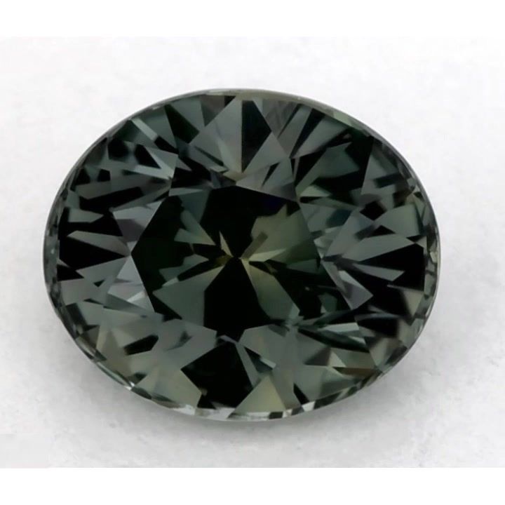 Szafir 1,44 ct, zielony, szlif owalny