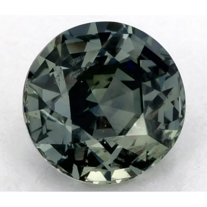 Szafir 1,56 ct, zielony, szlif okrągły