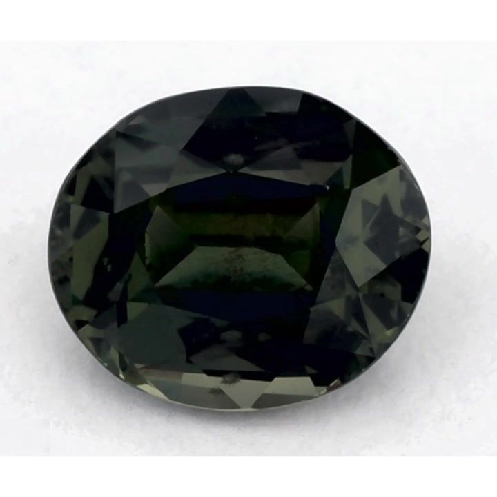 Szafir 1,45 ct, zielony, szlif owalny