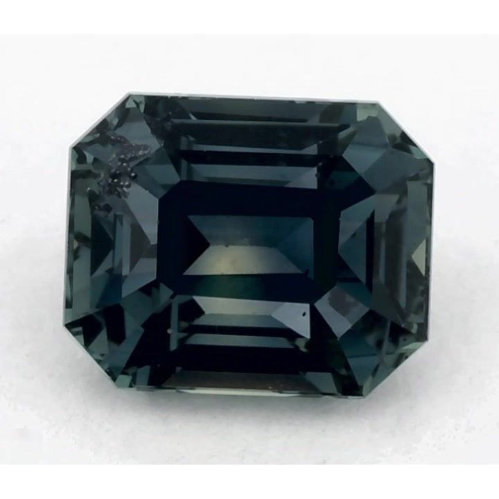 Szafir 1,57 ct, zielony, szlif szmaragdowy