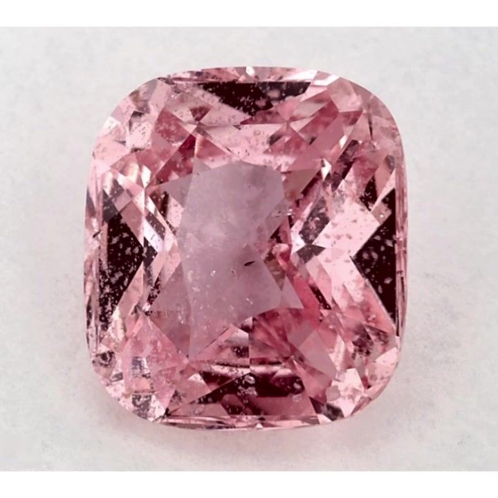 Szafir 3,59 ct, różowy, szlif cushion