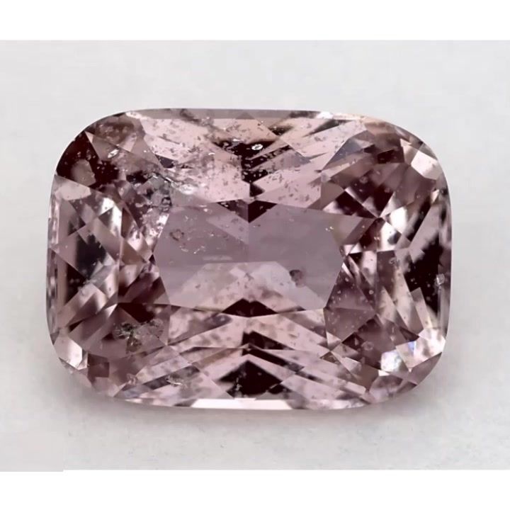 Szafir 3,63 ct, różowy, szlif cushion