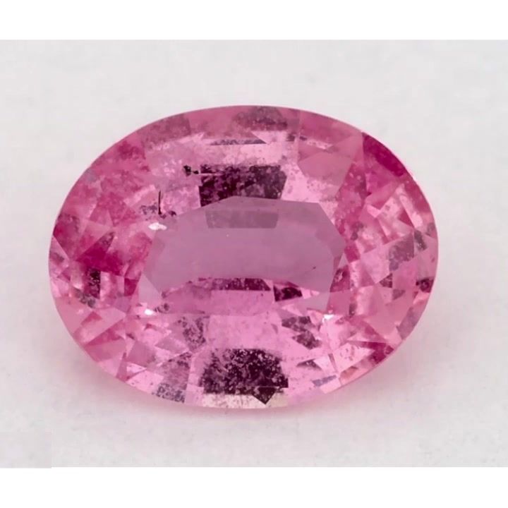 Szafir 1,18 ct, różowy, szlif owalny