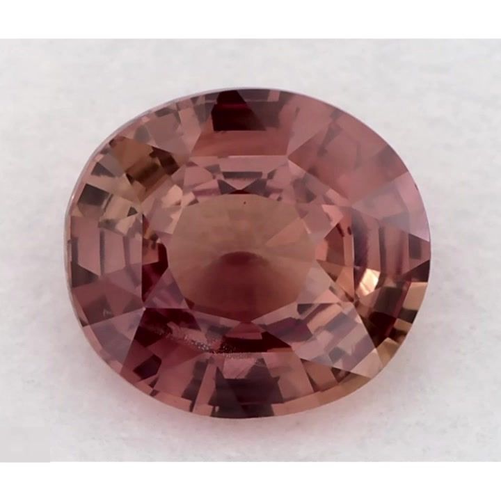 Szafir 1,26 ct, różowy, szlif owalny
