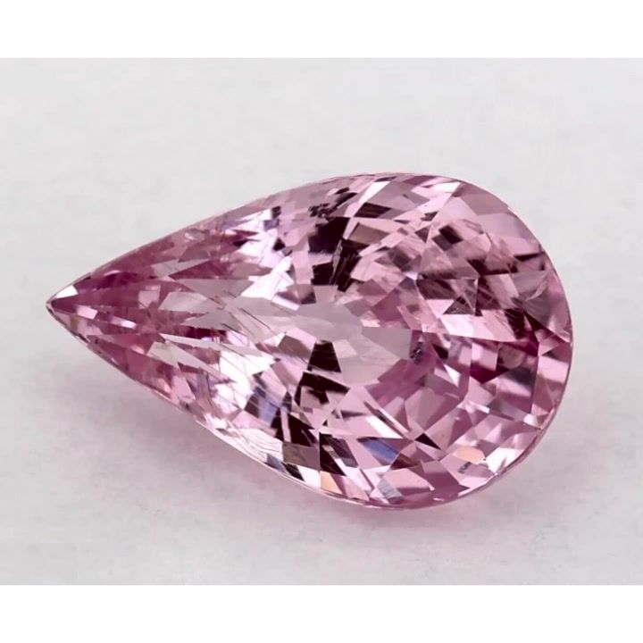 Szafir 1,97 ct, różowy, szlif gruszka