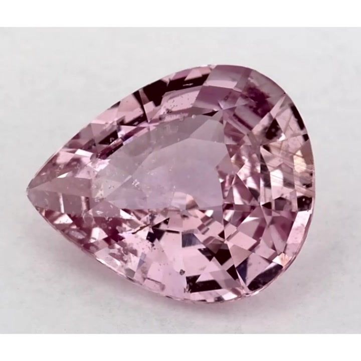 Szafir 2,30 ct, różowy, szlif gruszka