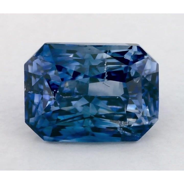 Szafir 1,50 ct, niebieski, szlif radiant