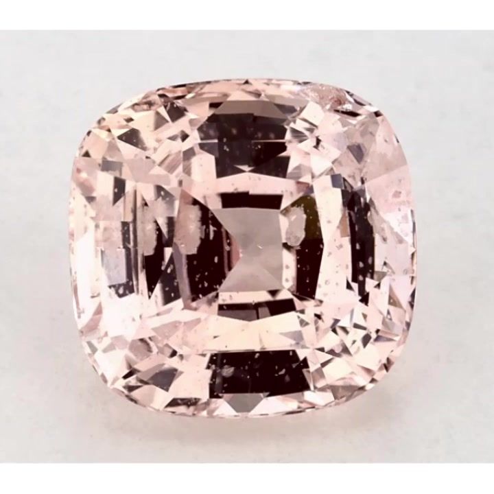 Szafir 2,82 ct, różowy, szlif cushion