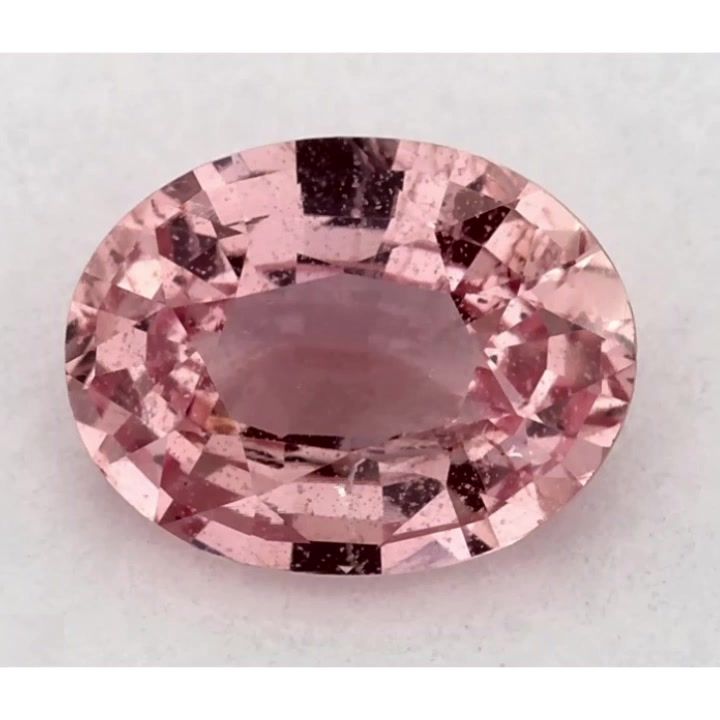 Szafir 1,07 ct, różowy, szlif owalny