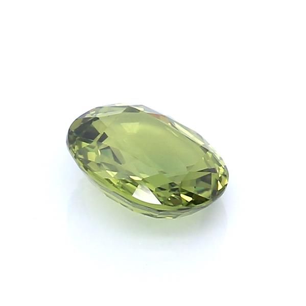 Szafir 1,96 ct, zielony, szlif owalny