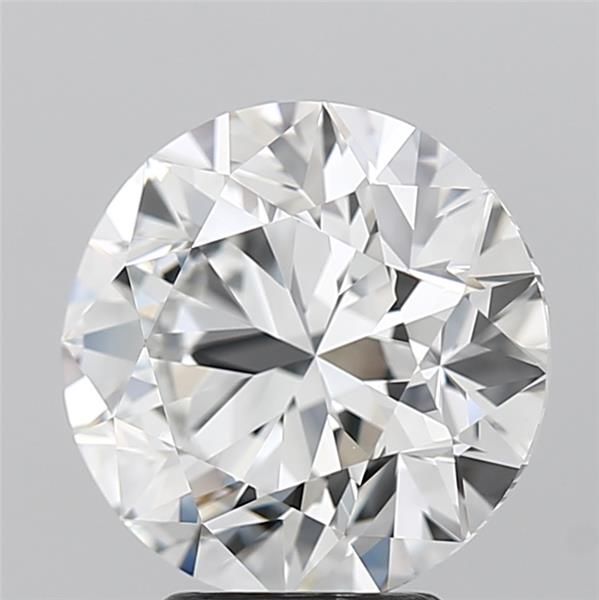 ROUND 4.02 Ct  F VVS2 EX EX MED