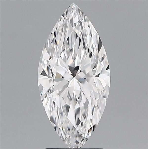 3.01-carat marquise diamond with D color, null cut, and VS2 clarity.