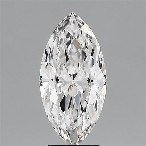 3.19-carat marquise diamond with F color, null cut, and VVS1 clarity.
