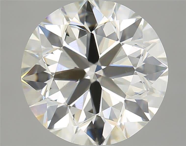 ROUND 2.9 Ct  J SI1 EX EX NON