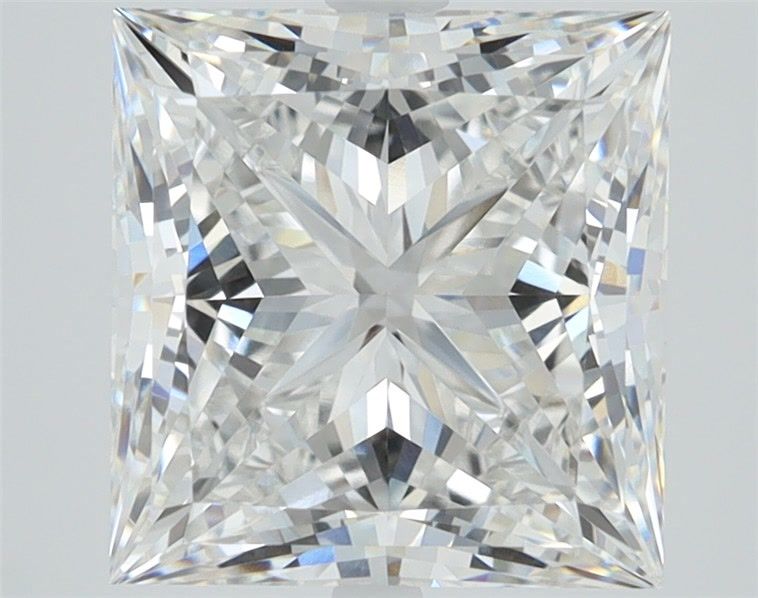 4.58-Carat Princess Shape Diamond