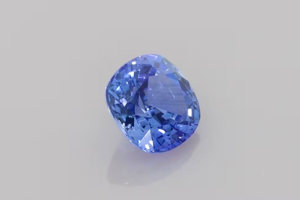 Szafir 1,40 ct, niebieski, szlif cushion