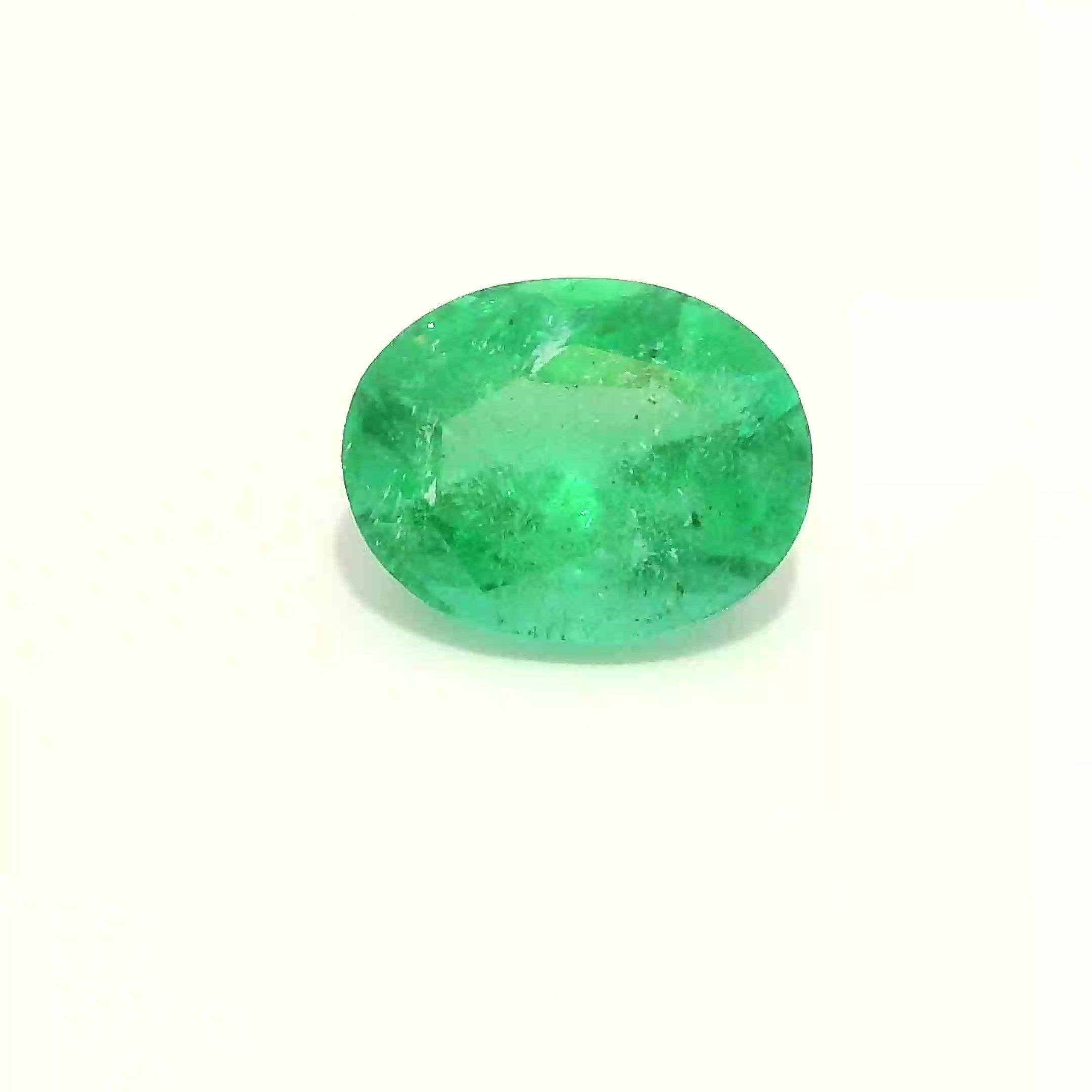 Szmaragd 1,14 ct, zielony, szlif owalny
