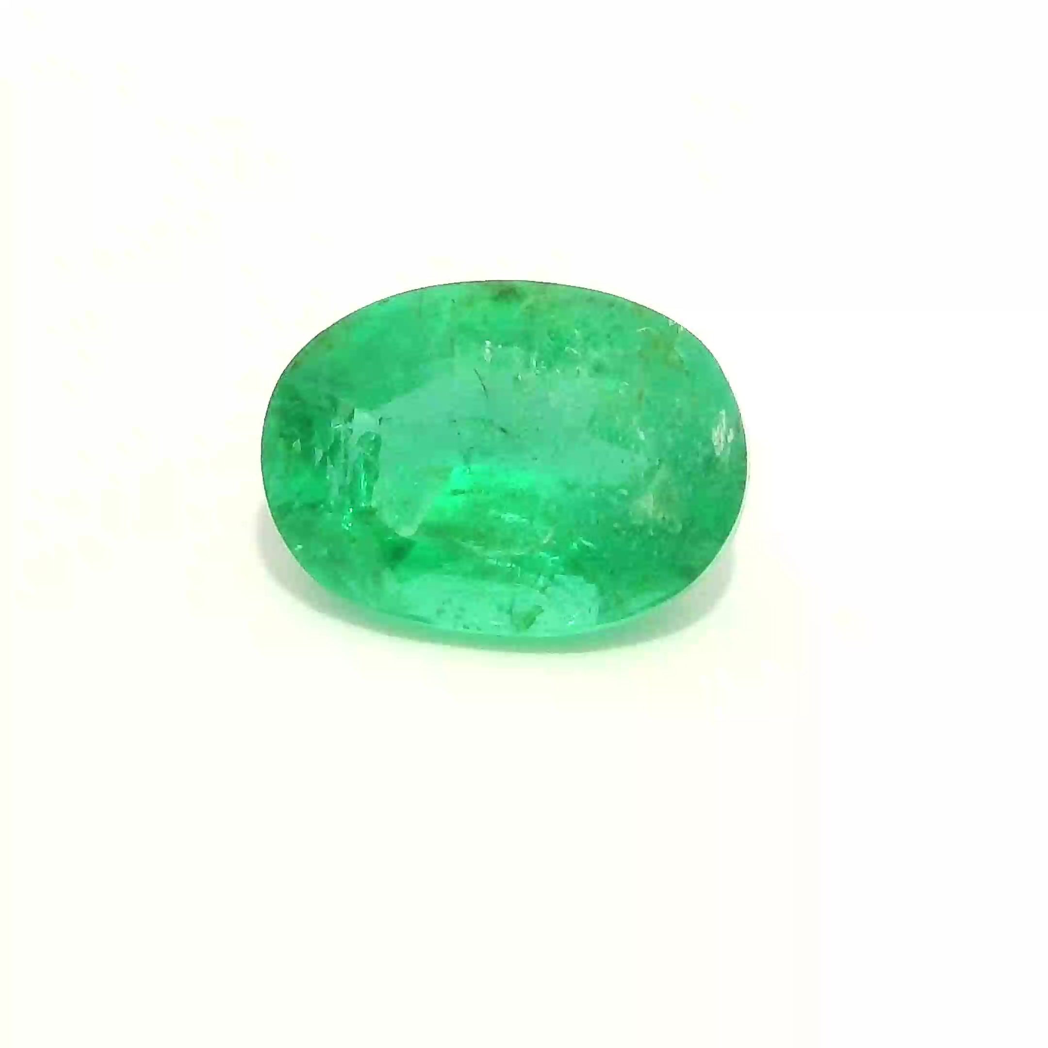 Szmaragd 1,27 ct, zielony, szlif owalny