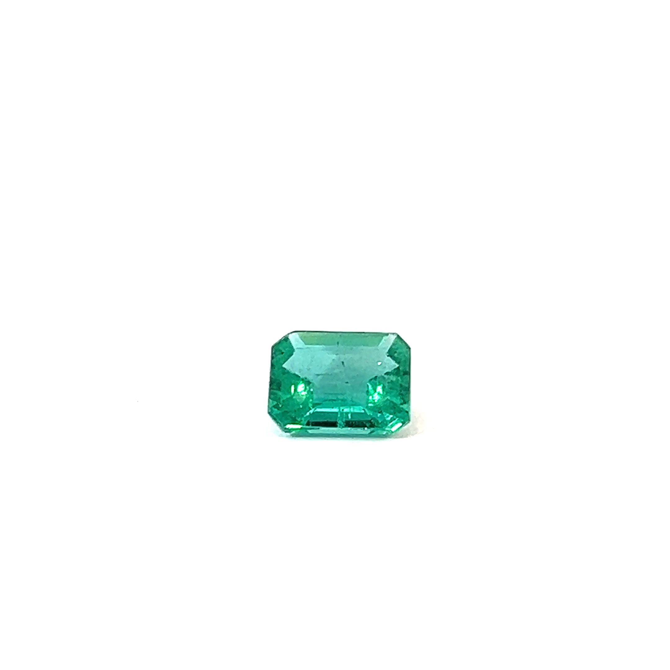 Szmaragd 2,17 ct, zielony, szlif szmaragdowy