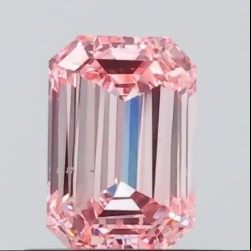 0.69 CT Fancy Vivid Pink EMERALD