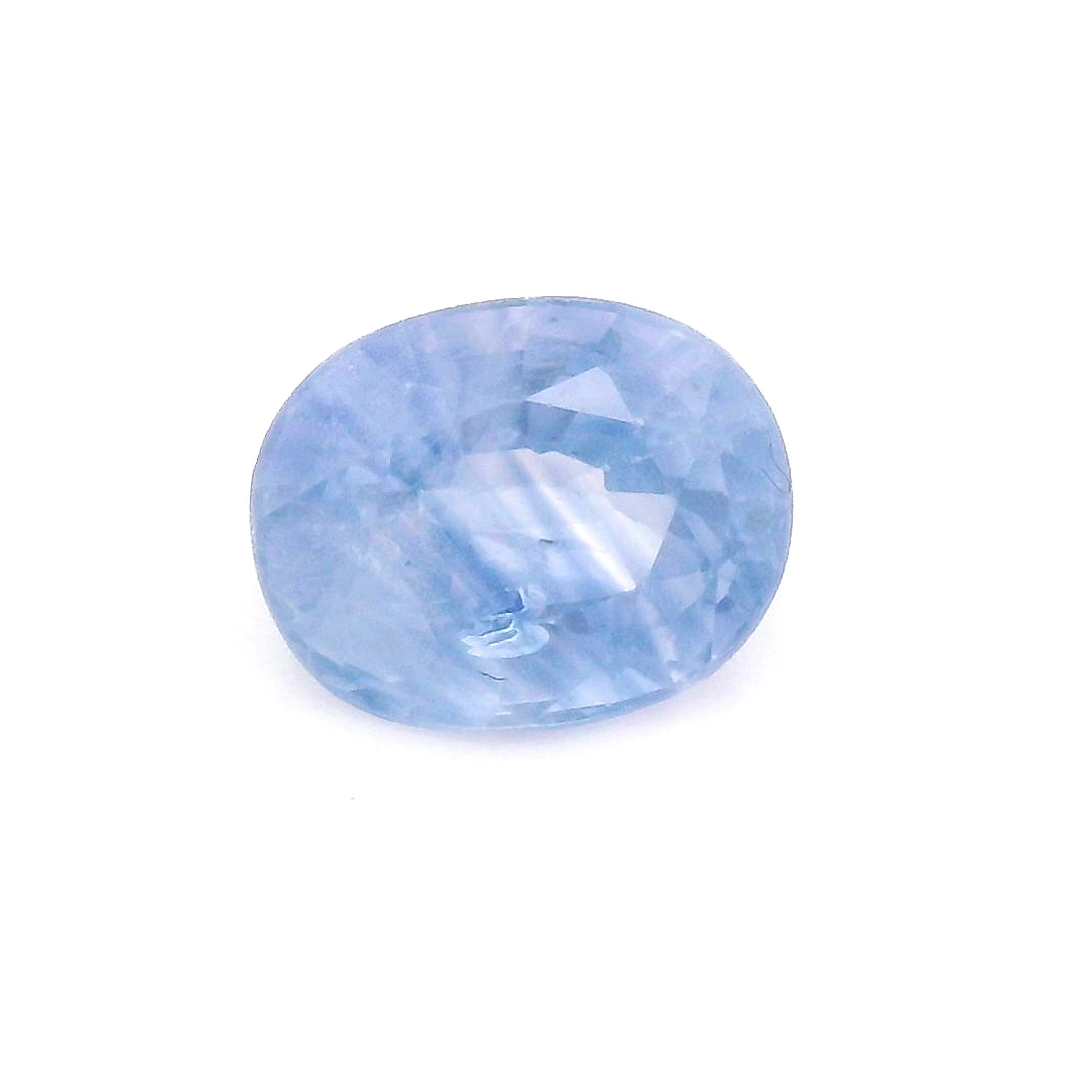 Szafir 1,14 ct, niebieski, szlif owalny