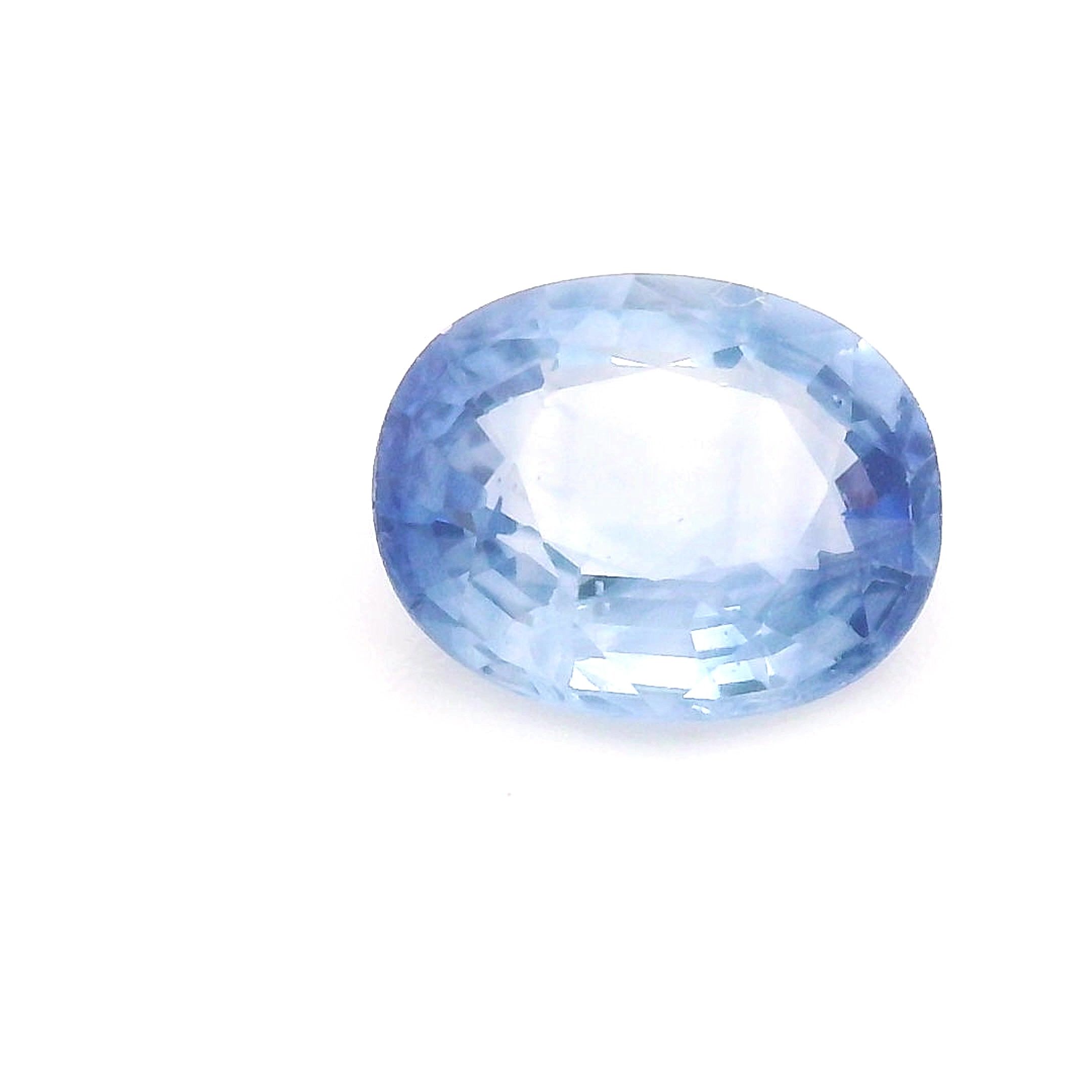 Szafir 1,05 ct, niebieski, szlif owalny