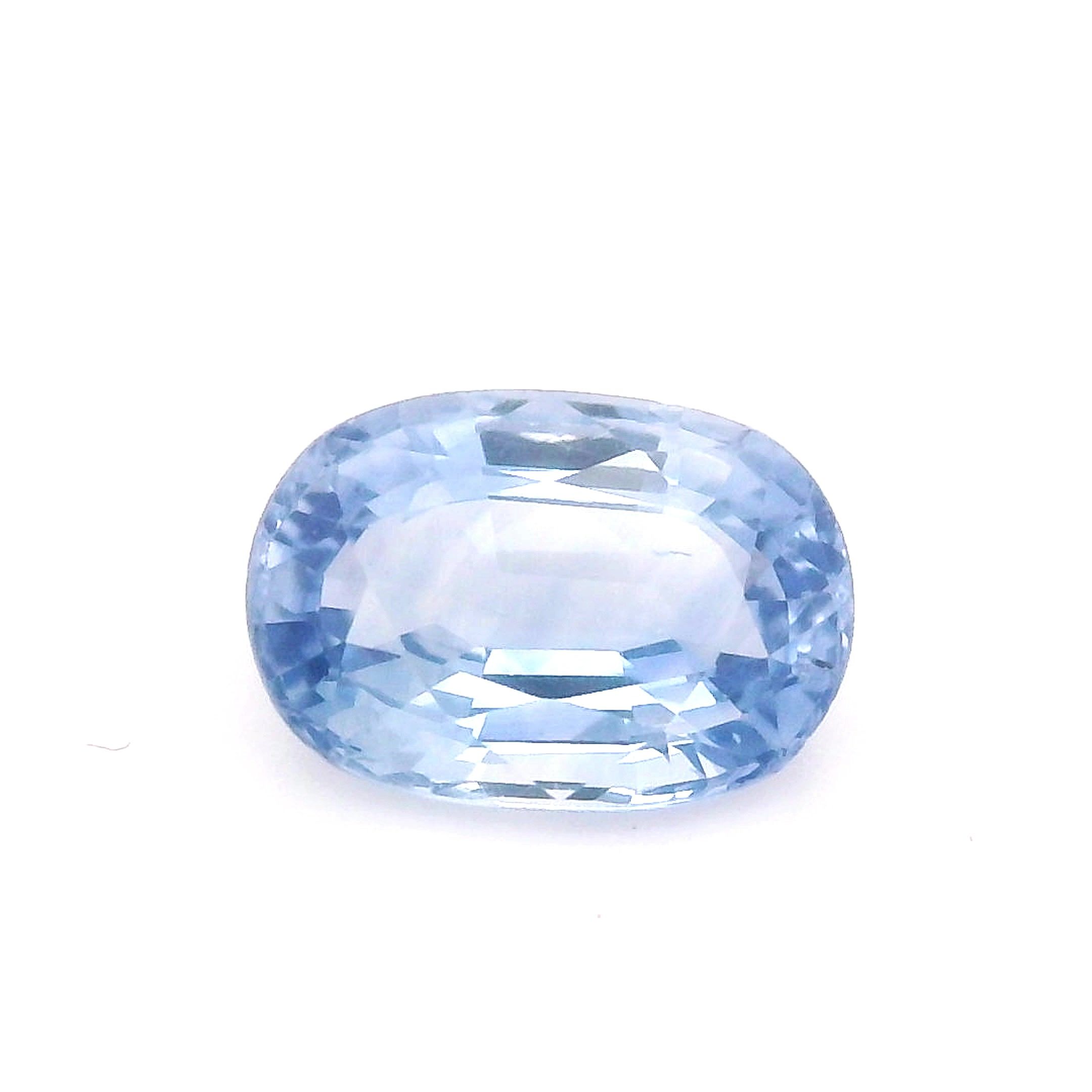 Szafir 1,07 ct, niebieski, szlif owalny