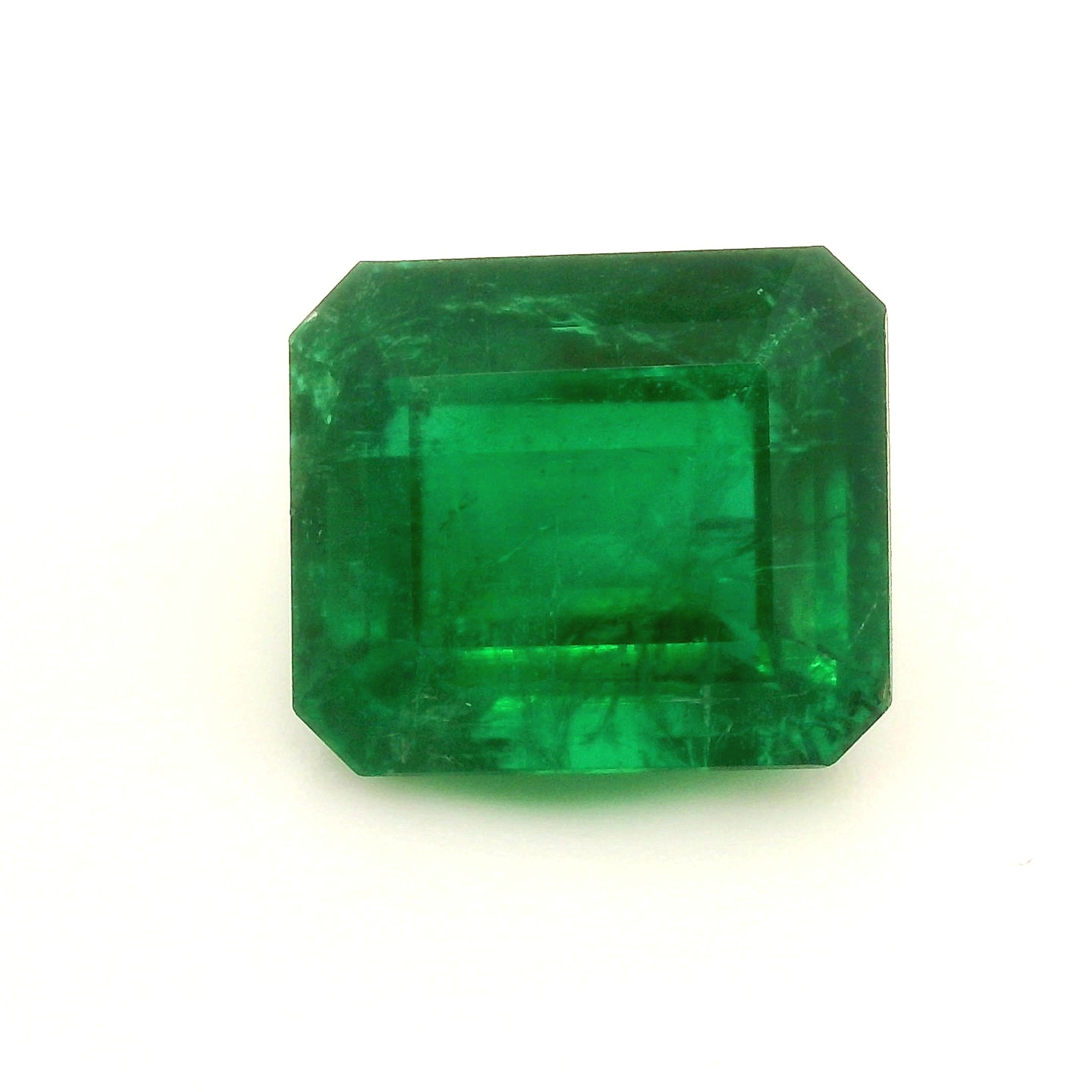 Szmaragd 3,53 ct, zielony, szlif szmaragdowy