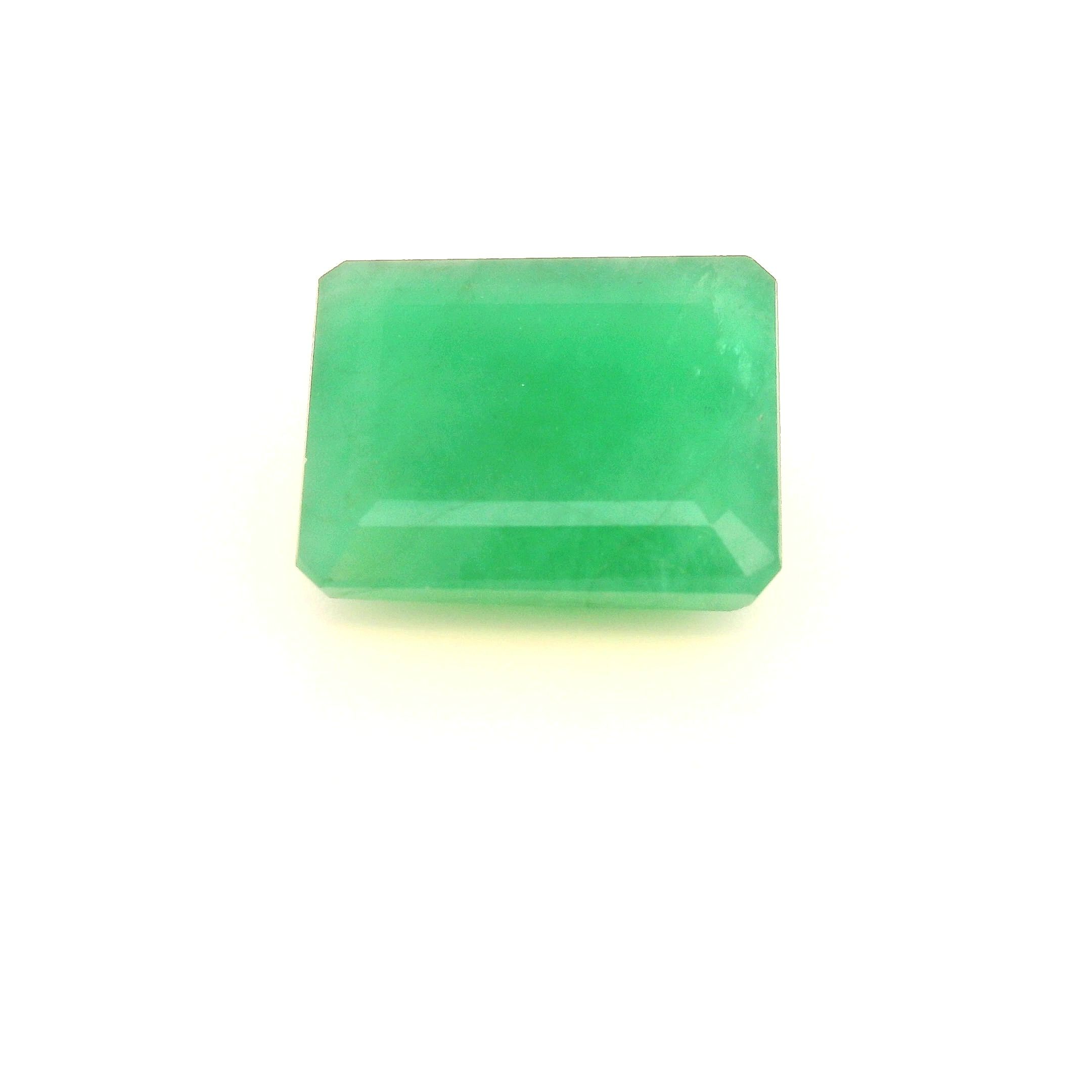 Szmaragd 4,22 ct, zielony, szlif szmaragdowy