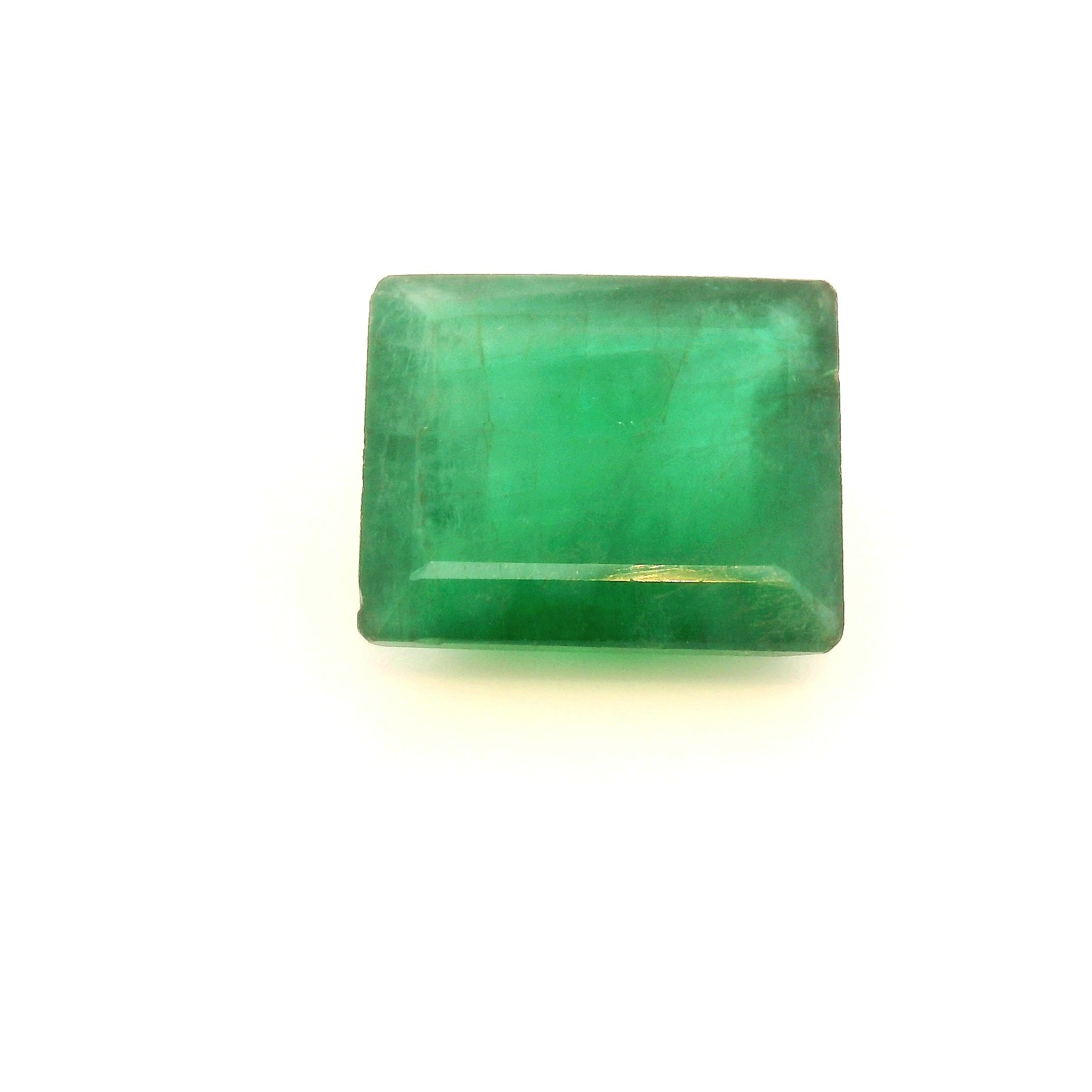 Szmaragd 4,47 ct, zielony, szlif szmaragdowy