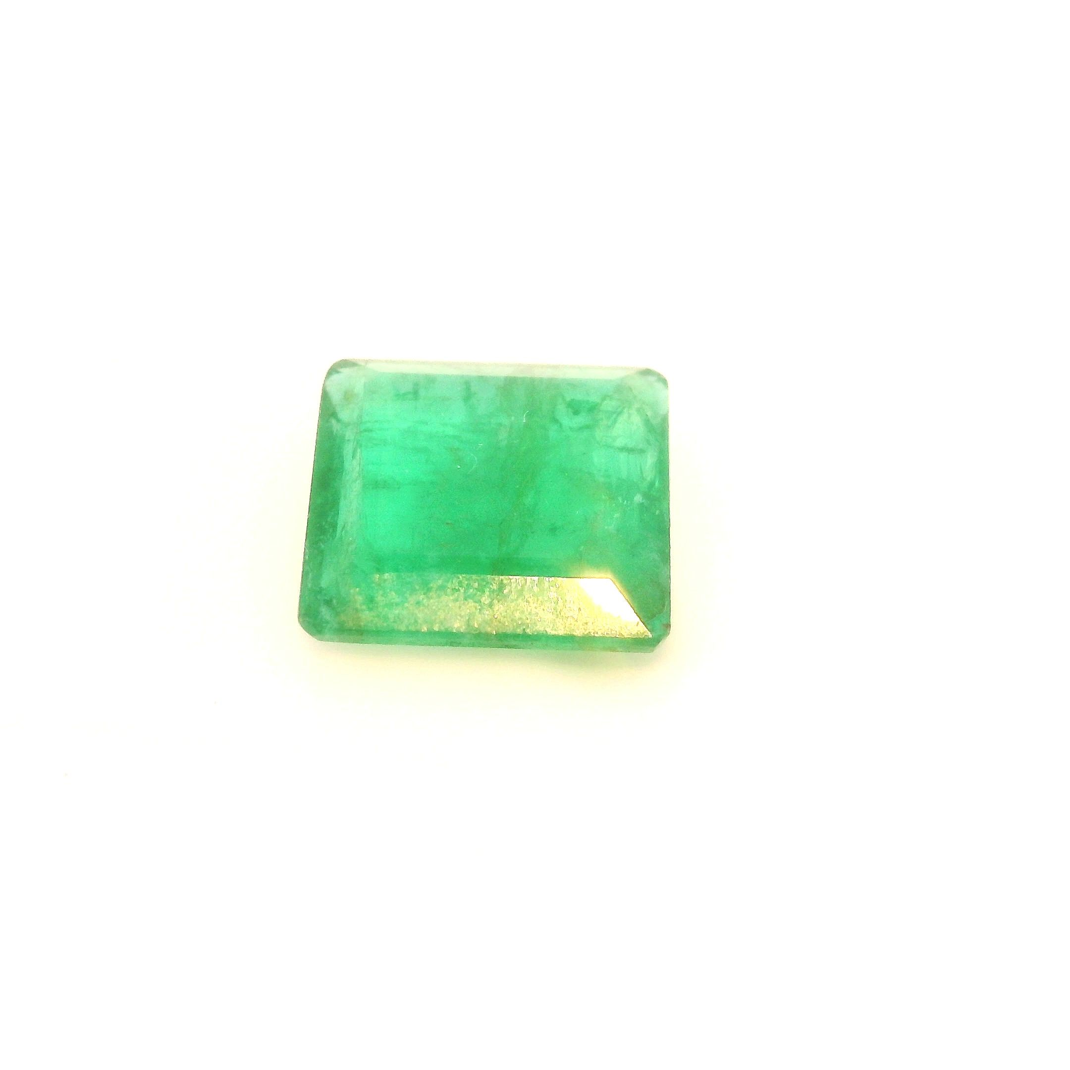 Szmaragd 2,13 ct, zielony, szlif asscher