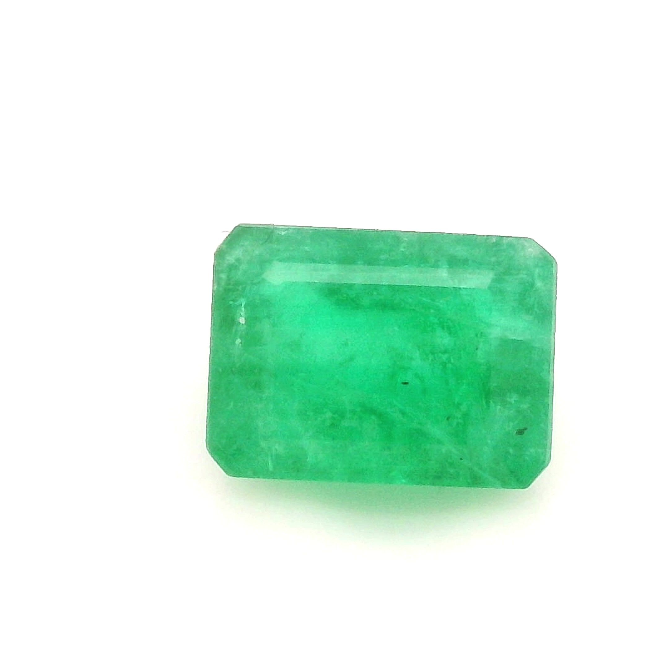 Szmaragd 1,13 ct, zielony, szlif szmaragdowy