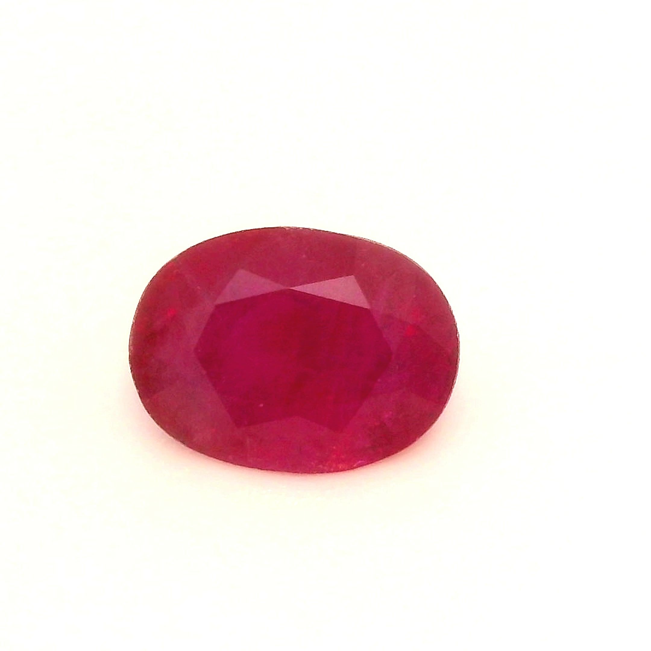 Rubin 1,09 ct, czerwony, szlif owalny