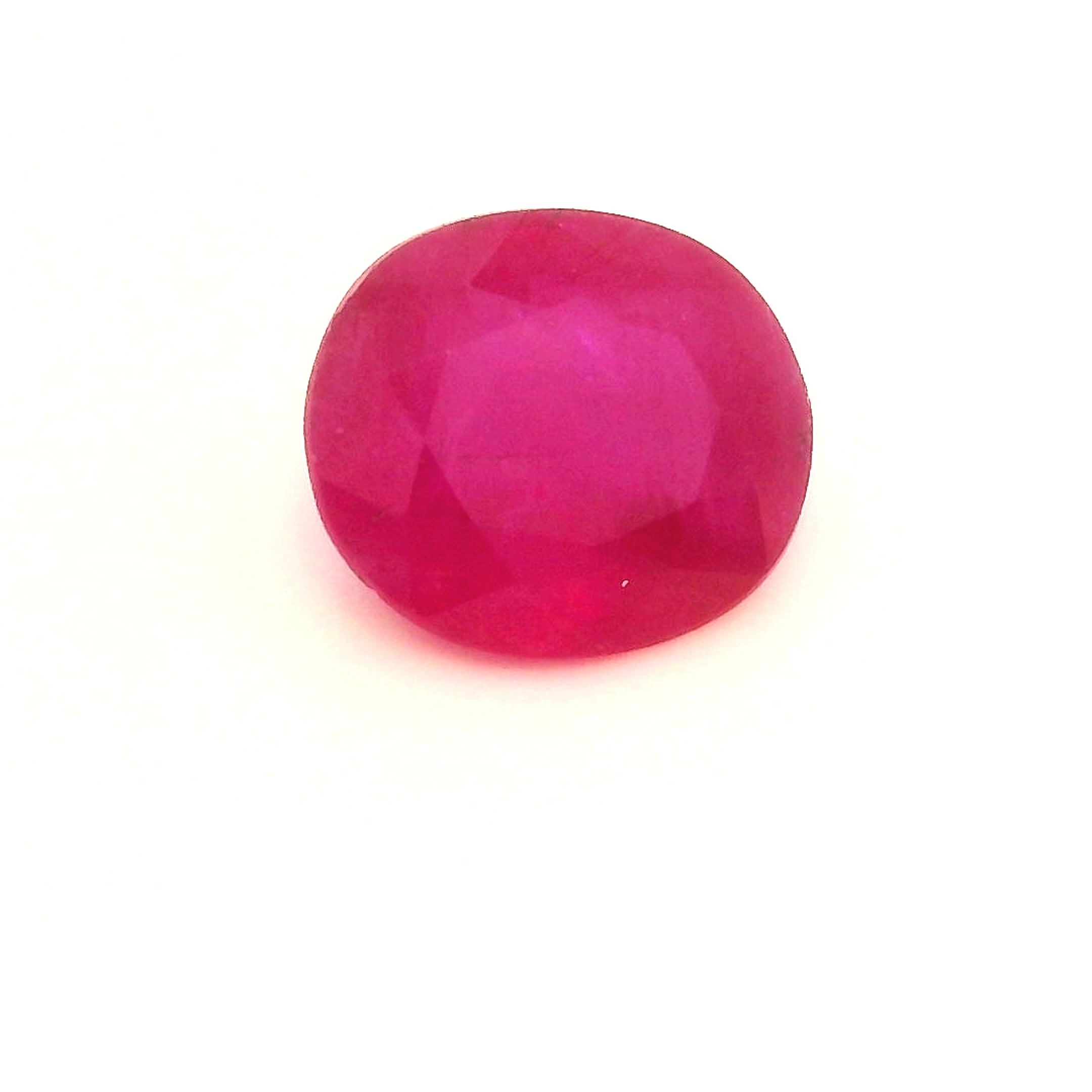 Rubin 1,03 ct, czerwony, szlif owalny
