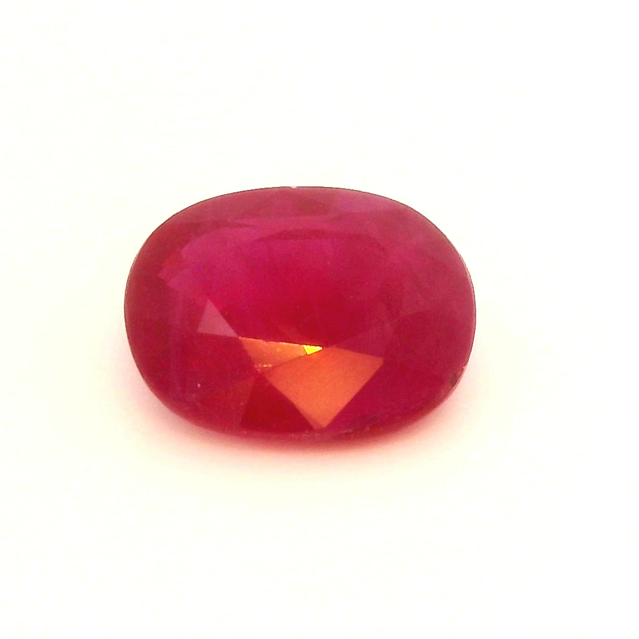 Rubin 1,33 ct, czerwony, szlif owalny