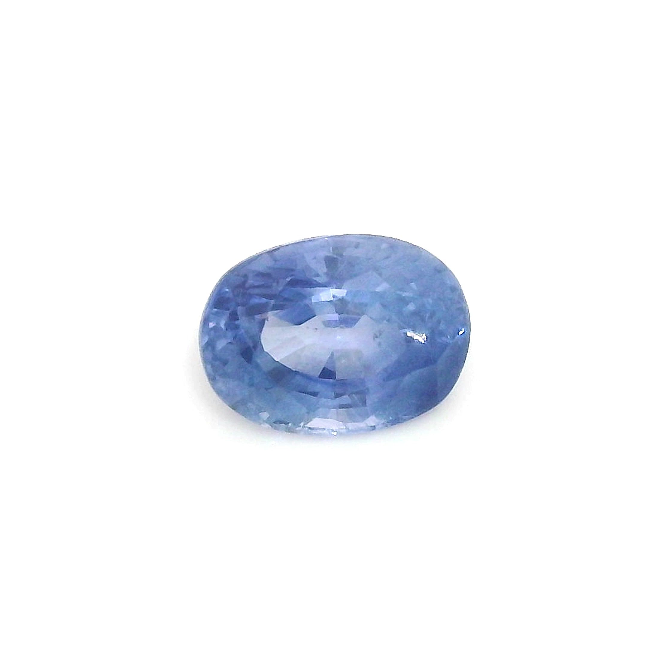 Szafir 1,31 ct, niebieski, szlif owalny
