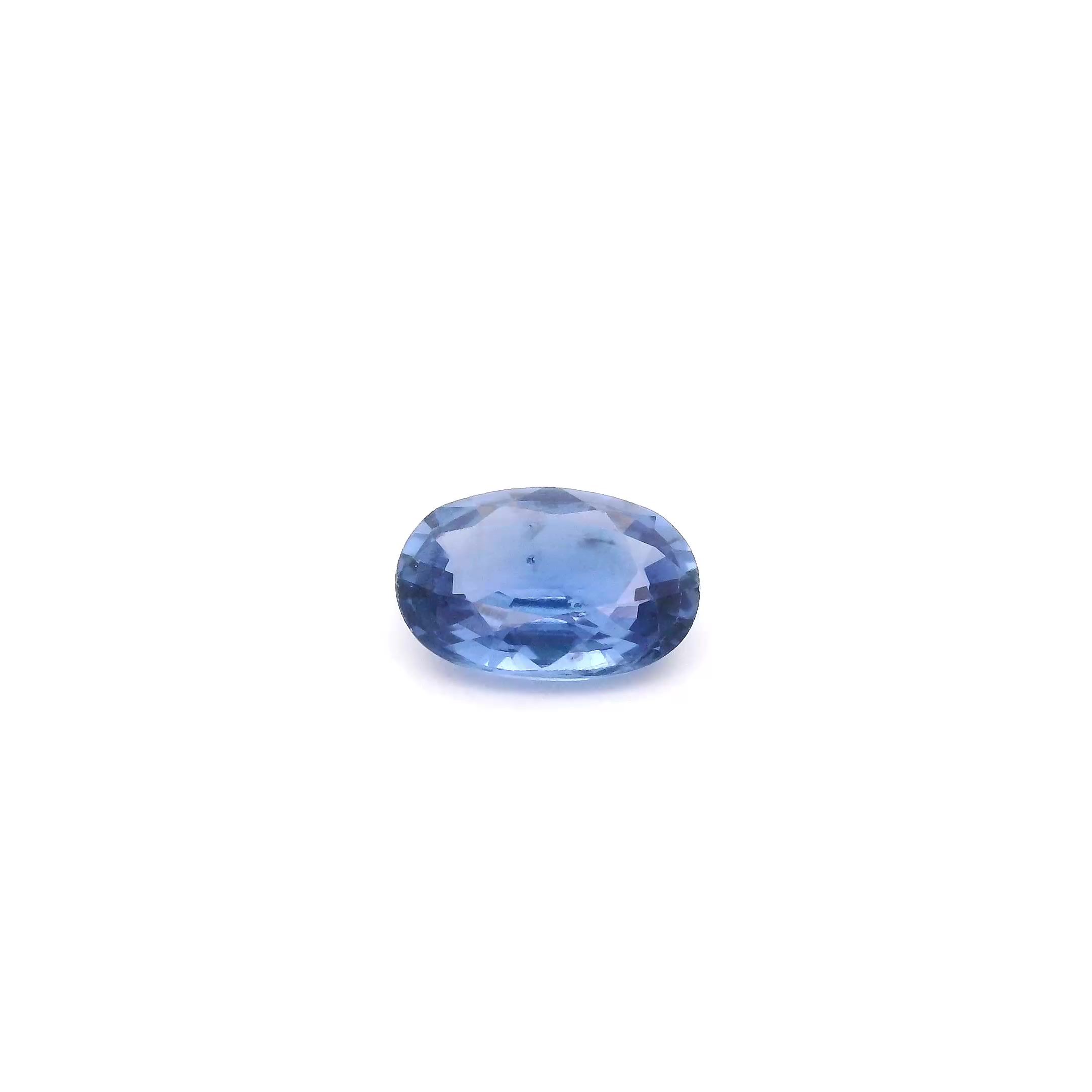SAPPHIRE FACETED 0.93ct BLUE Intense SI THAILAND HEATED