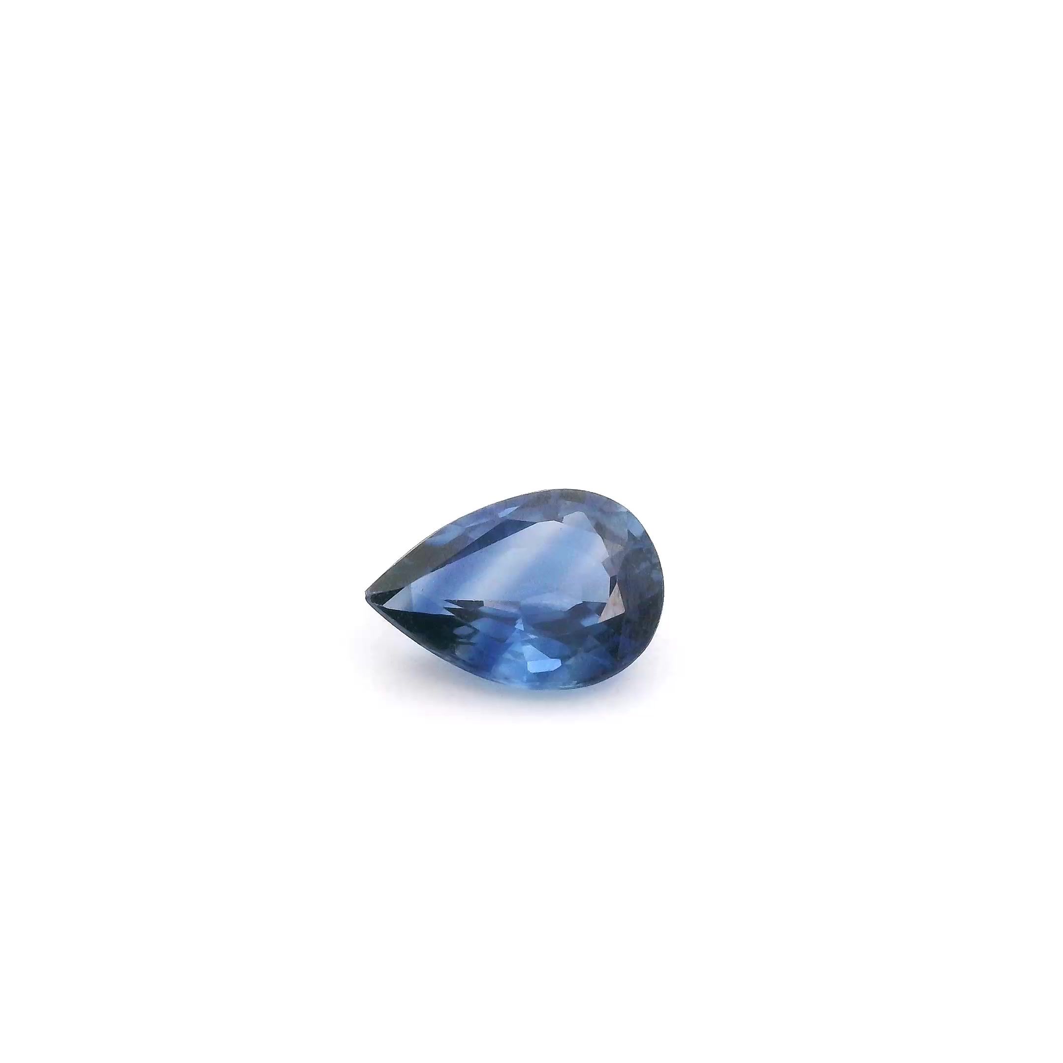 SAPPHIRE FACETED 0.79ct BLUE Intense EC THAILAND HEATED