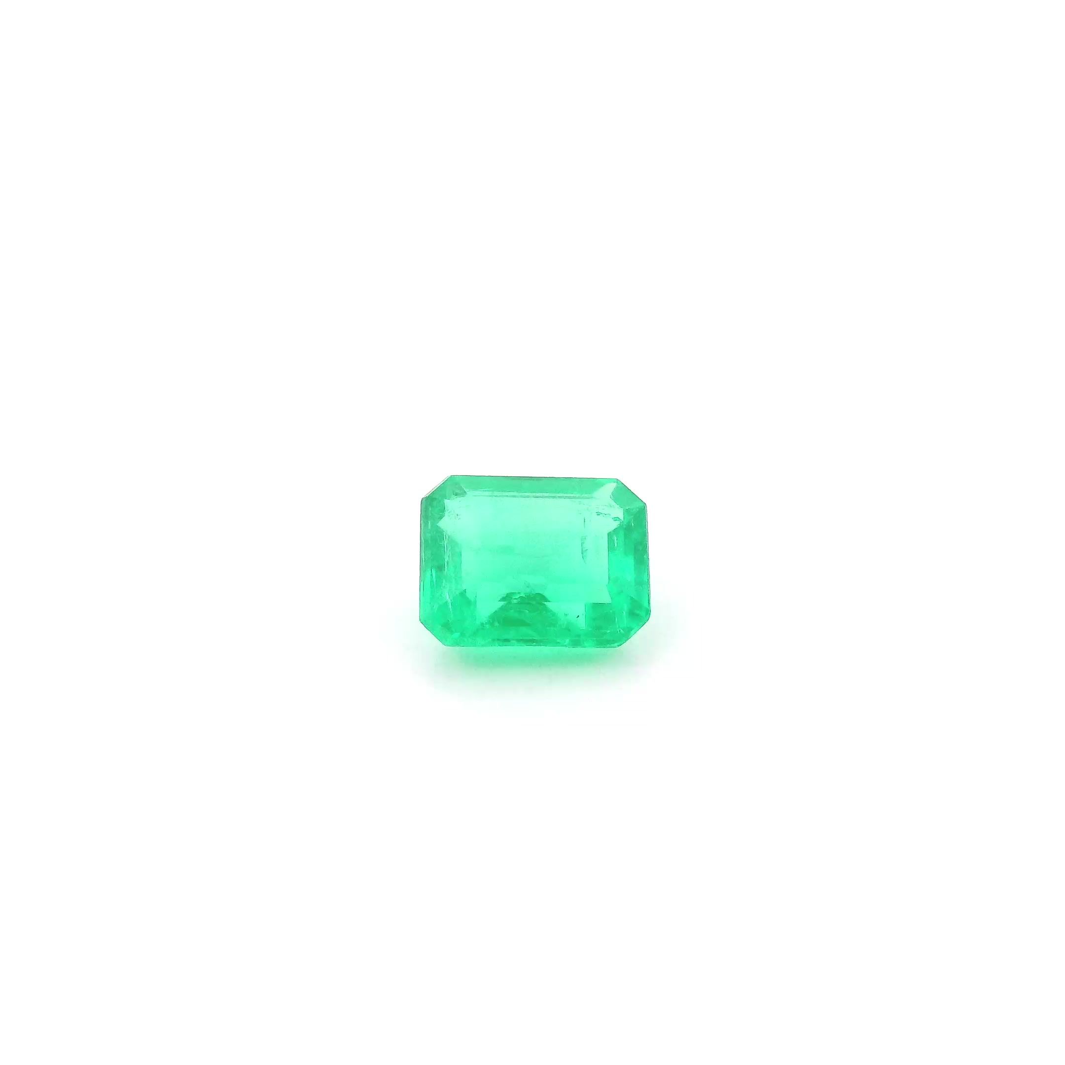 0.54 ct Octagonal emerald