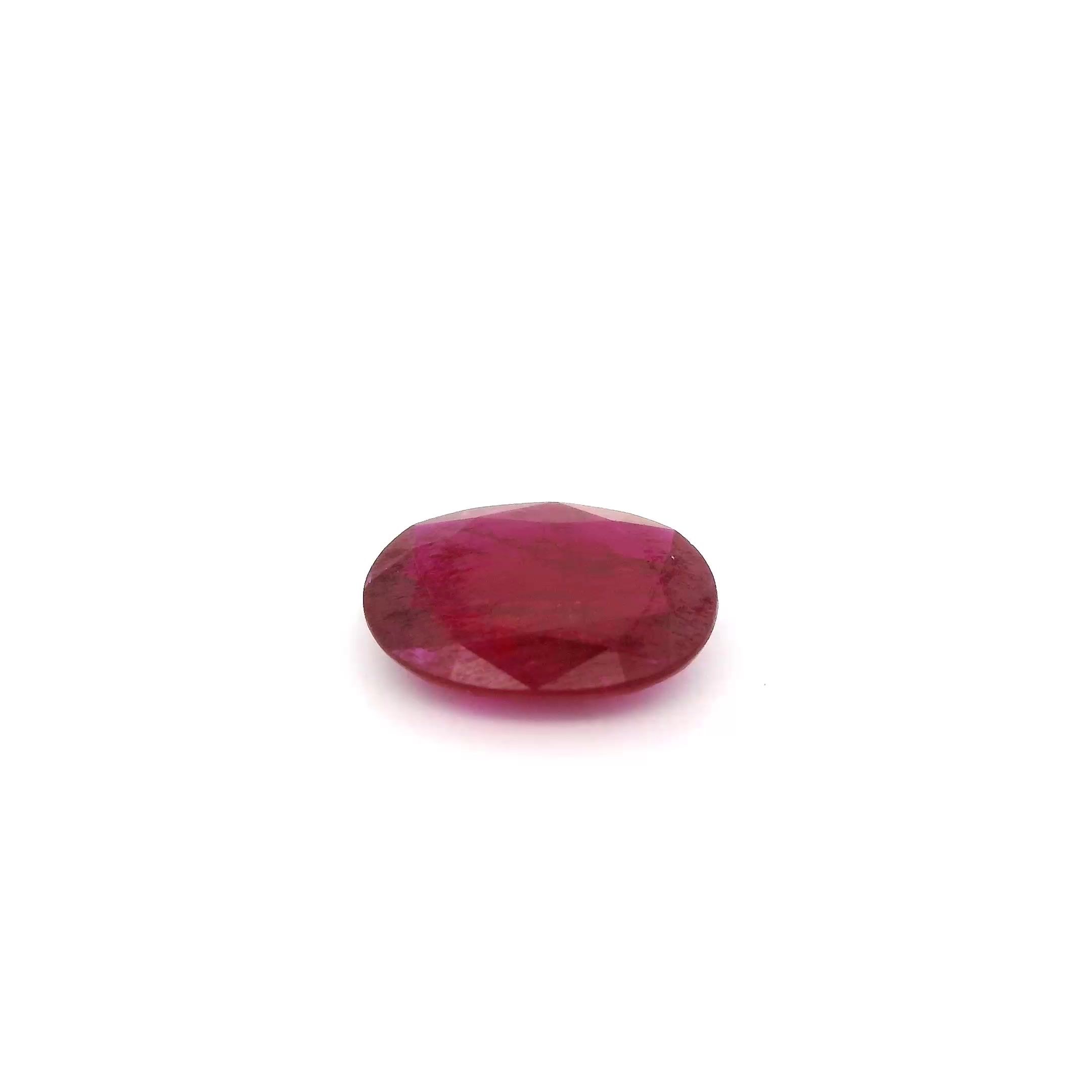 RUBY FACETED 1.14ct RED Intense SI MOZAMBIQUE HEATED