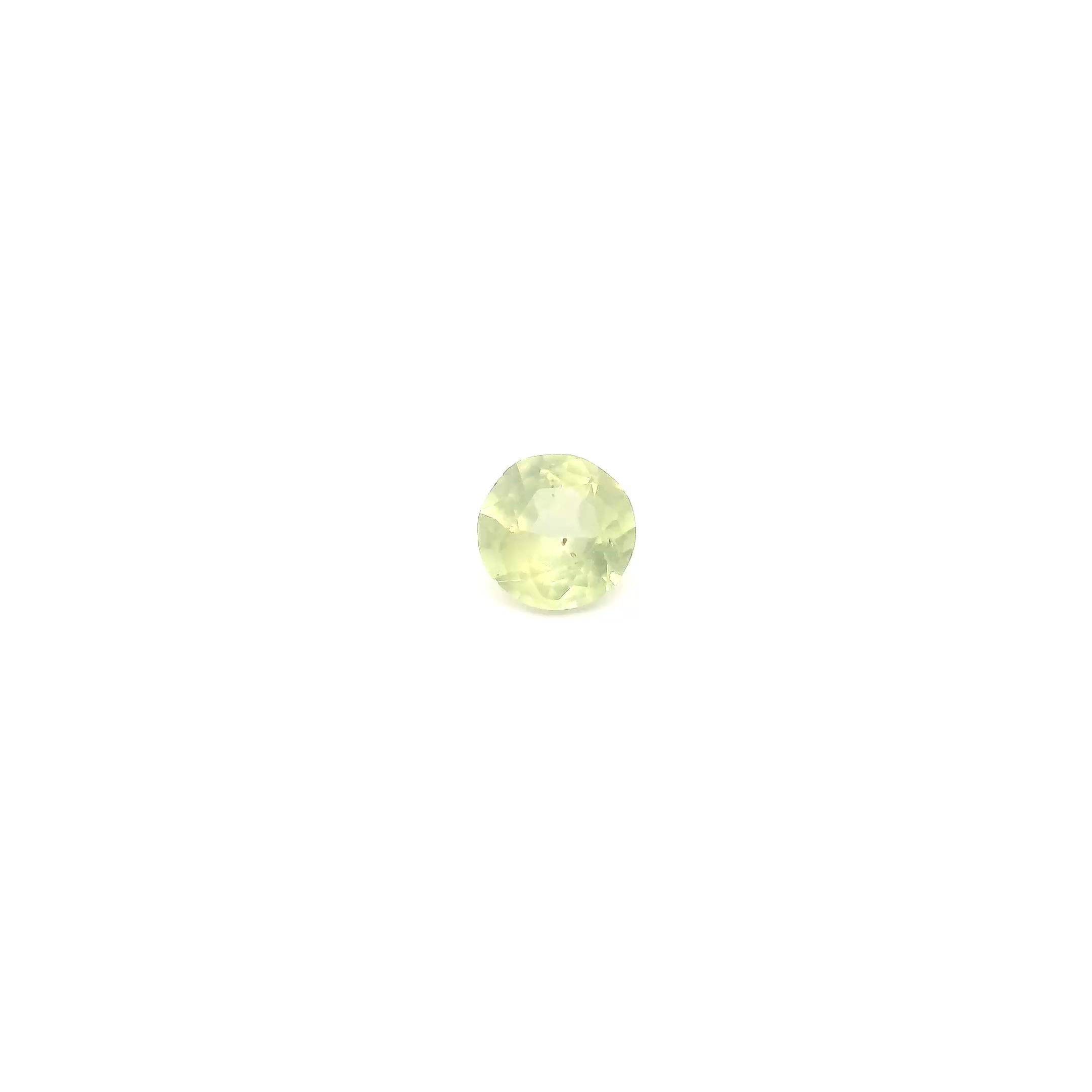 SAPPHIRE FACETED 0.24ct YELLOW light EC UNITEDSTATES NONE