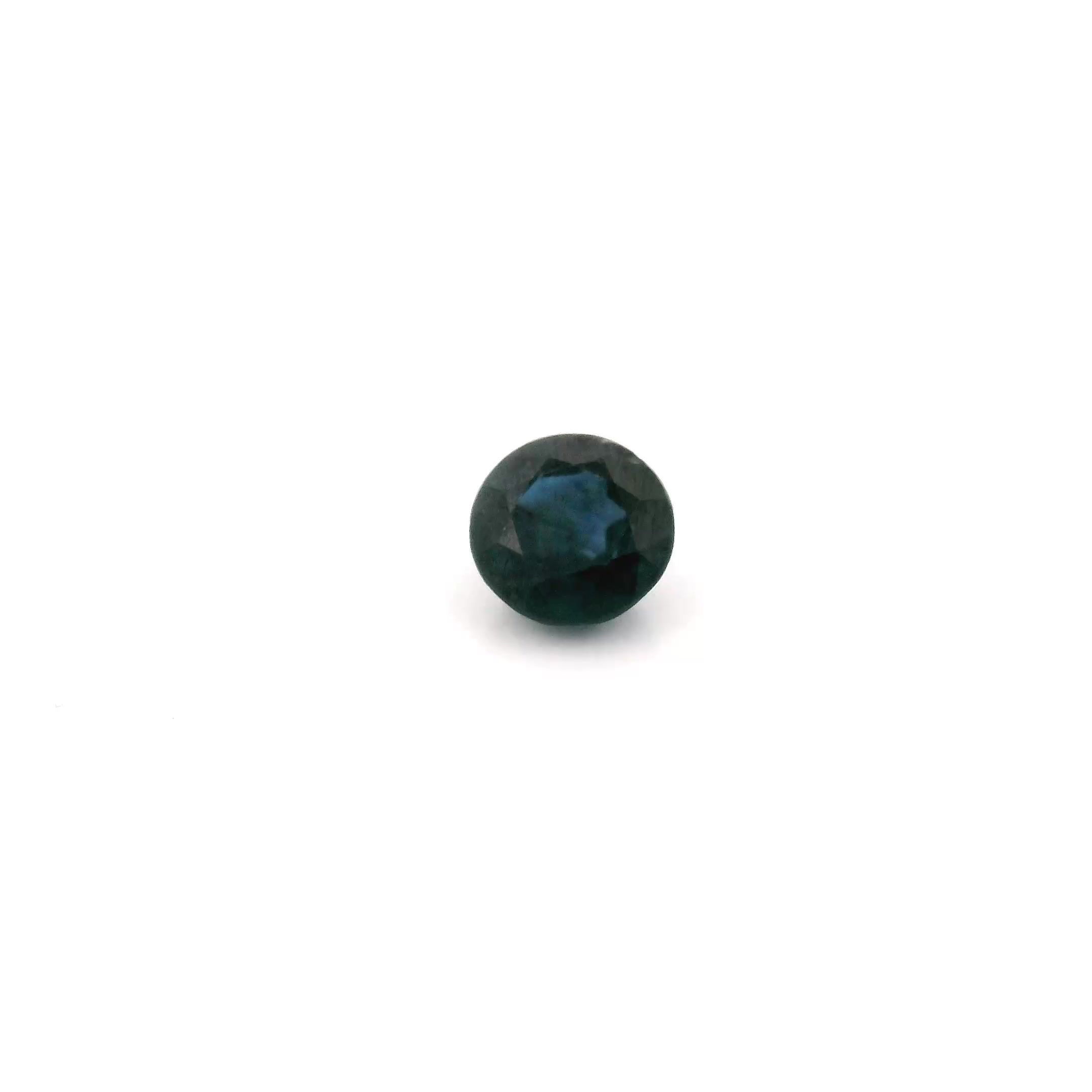 SAPPHIRE FACETED 0.53ct BLUE vivid SI CAMBODIA HEATED