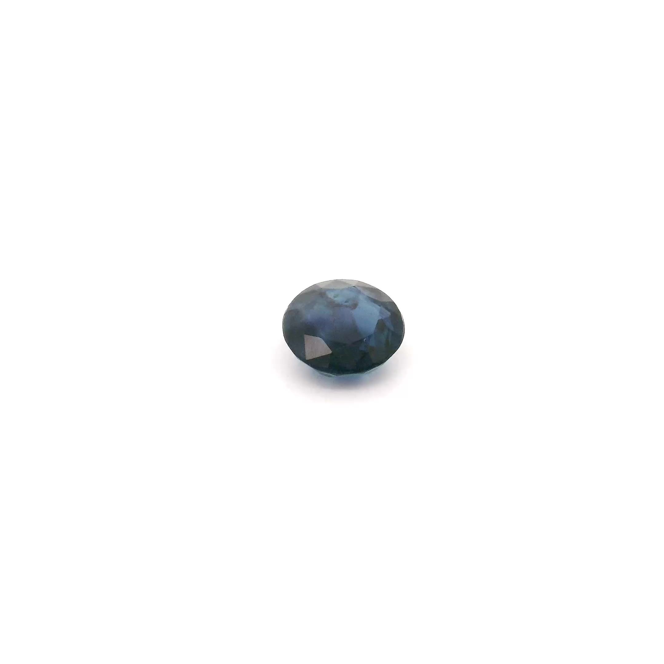 SAPPHIRE FACETED 0.45ct BLUE intense SI CAMBODIA HEATED
