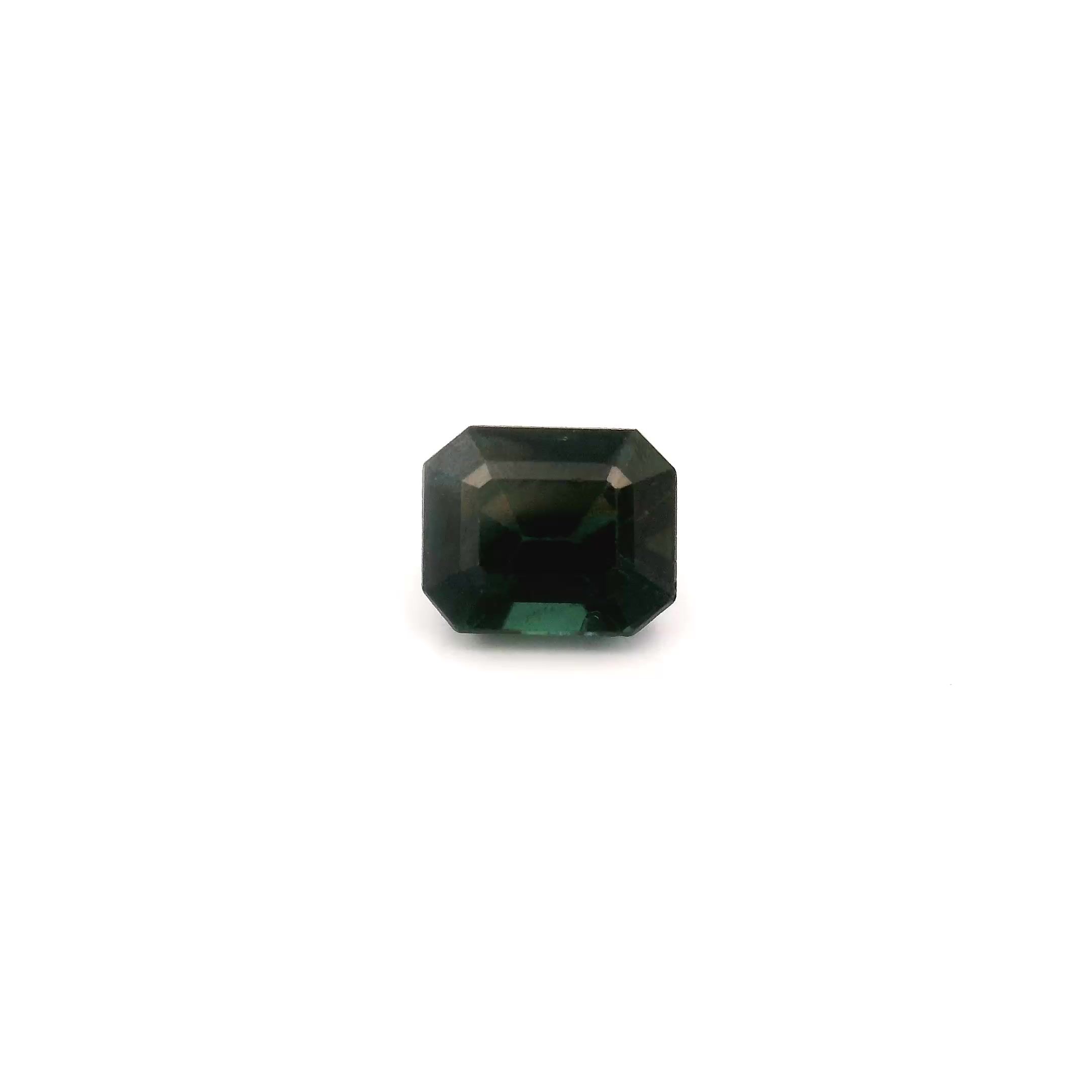 Szafir 1,04 ct, niebieski, szlif ośmiokątny