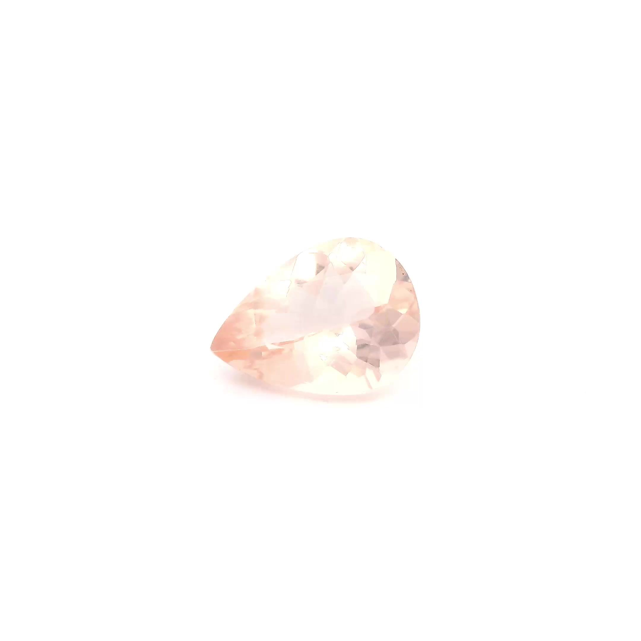 MORGANITE FACETED 0.81ct PINK Brownish Pink/Light EC MOZAMBIQUE HEATED