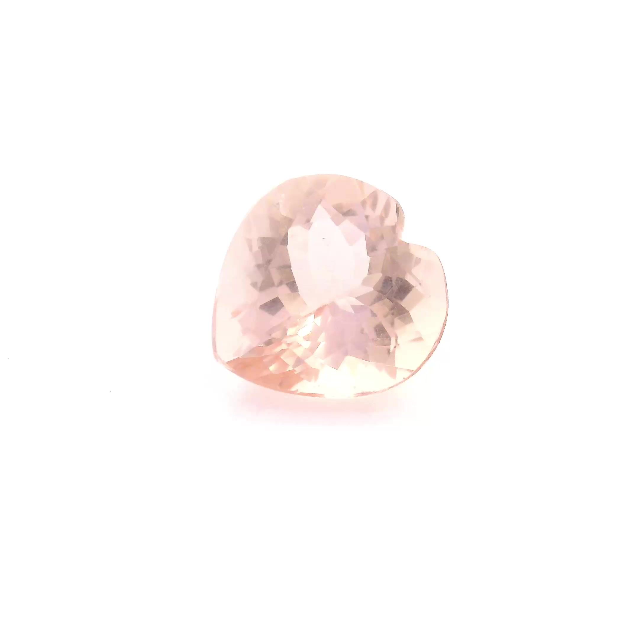 MORGANITE FACETED 2.34ct PINK Brownish Pink/Light EC MOZAMBIQUE HEATED